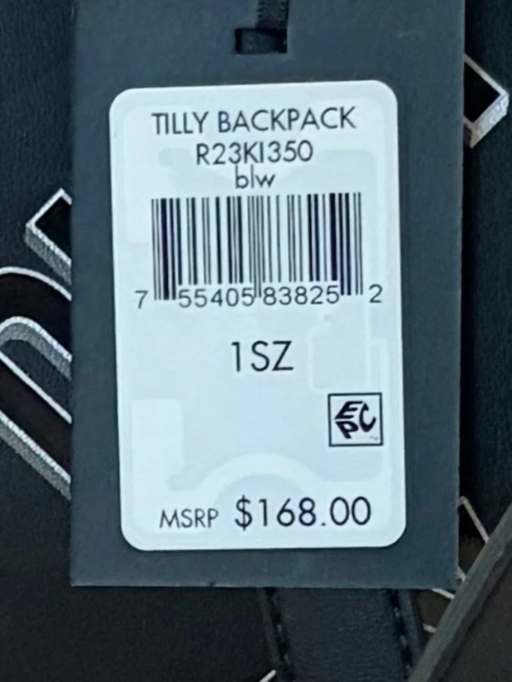 *Brand NEW* DKNY Tilly Foldover Backpack Black & White